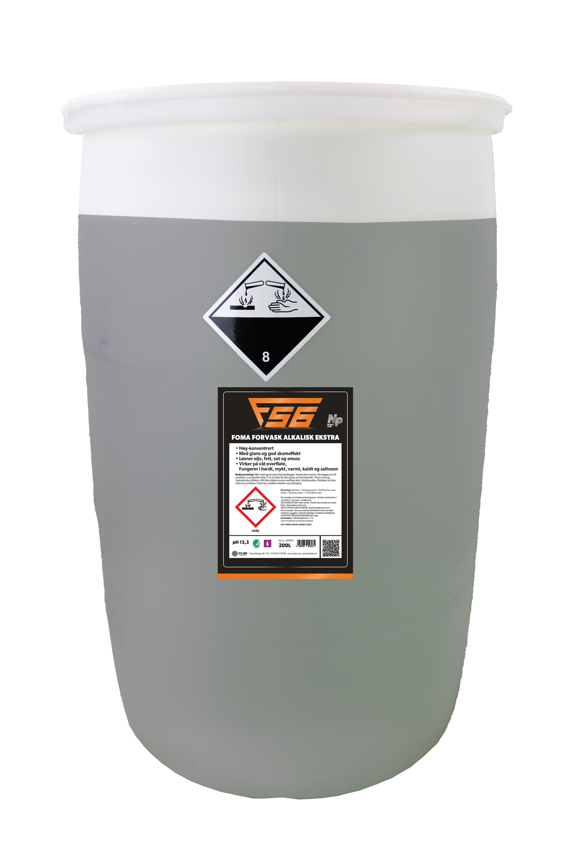 Bilde av F56 - Forvask Alkalisk Ekstra 200L