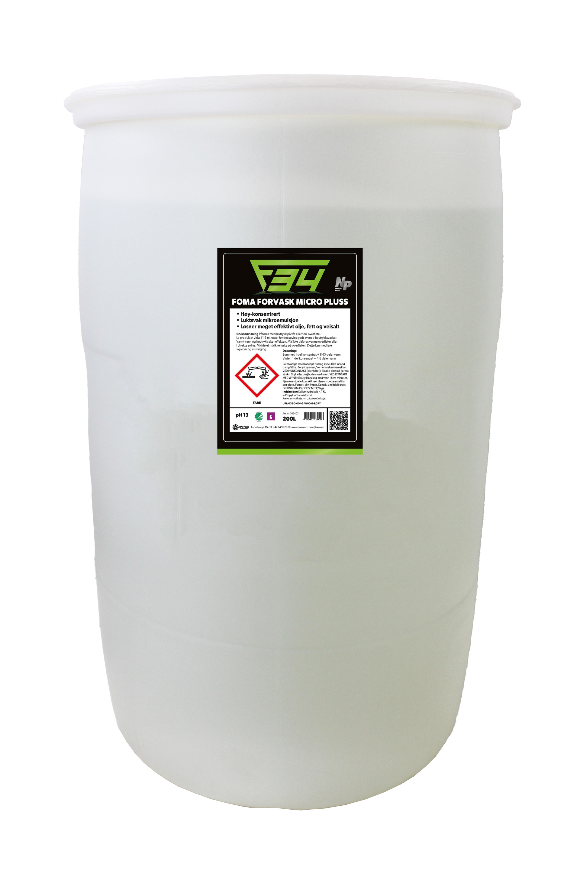Bilde av F34 - Forvask Micro Pluss 200L