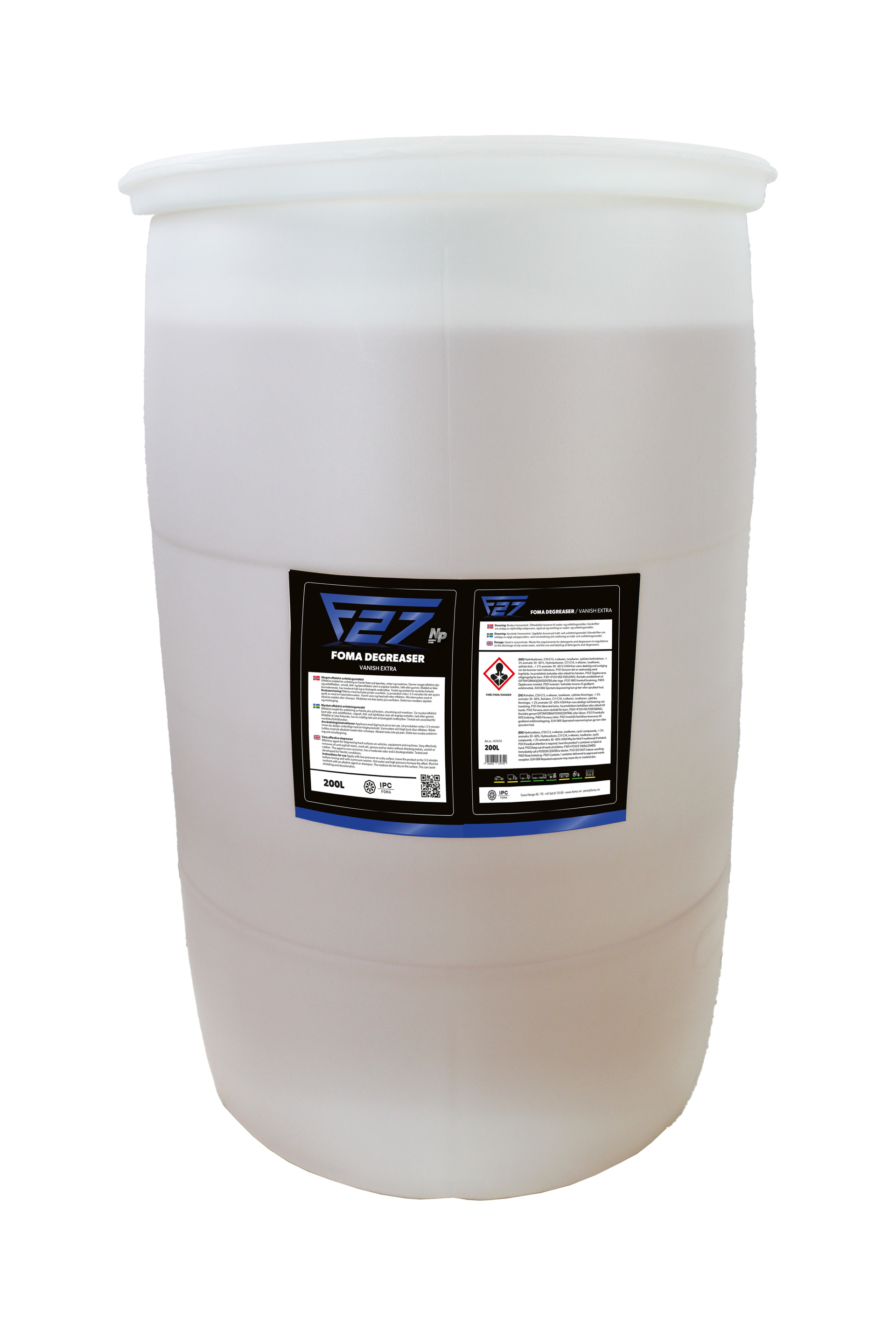 Bilde av F27  Degreaser Vanish Extra 200L